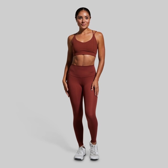 BORN PRIMITIVE Your Go To Leggings 2.0 Brick Red - Picture 1 of 8